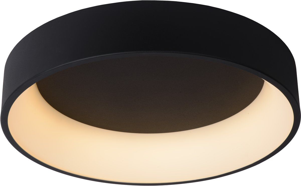 Lucide TALOWE Plafonnière - Ø 60 cm - LED Dimb. - 1x42W 3000K - Zwart