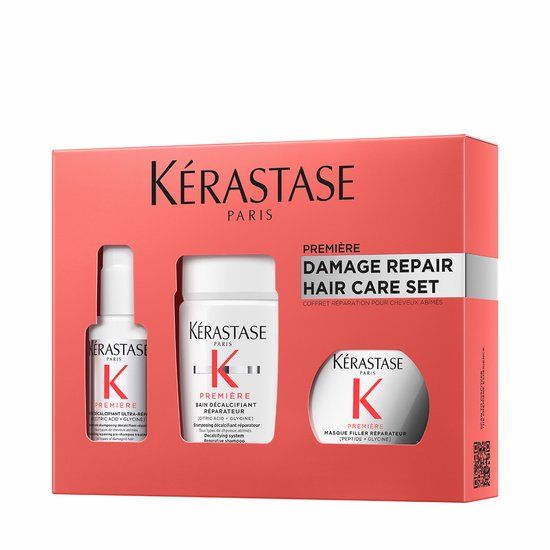 Kérastase Première Discovery Geschenkset - Pre-shampoo 45ml, Shampoo 80ml & Masker 75ml - Voor Beschadigd Haar