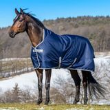 Bucas Oasis Turnout 200g + Nek Set Grijs/Limoen - 130/175 cm