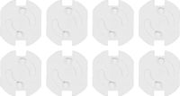 Benson Protections de prises - 10x - blanc - plastique - auto-adhésif - sécurité enfant
