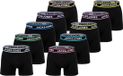 Jack&Jones Boxershorts JACLIMES SOLID TRUNKS 10 PACK Zwart Mannen S