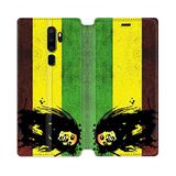 Beschermhoes Oppo Beschermhoes van leer voor Oppo A9 (2020) Bob Marley vlag
