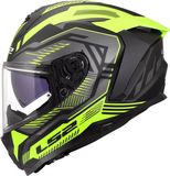 LS2 FF817 Challenger II Dravix Helm - Zwart/Geel - Maat XL