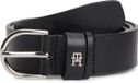 Tommy Hilfiger Riem Leer Unisex Zwart