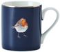 Mikasa Mok, Beker, 0.28 L, Roodborstje, Blauw, Porselein
