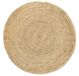 HAMID Alhambra Natuurlijk Vloerkleed Rond, Vloerkleed Van Jute, 100% Natuurlijk Tapijt van Jute, Handgeweven, Vloerkleed Woonkamer, Slaapkamer, Eetkamer, Gang, Ingang - (150x150cm)