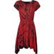 Innocent Gothic Mini-jurk Erato jurk rood-zwart