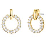 Lulu Jane Oorbellen Geelgoud Swarovski Kristal