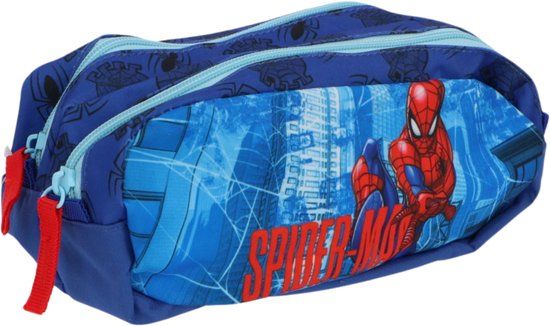 Spider-Man Etui Blauw Polyester Soft case 1 Vak Rechthoekig Cartoon Kinderen