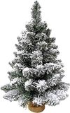 Sneeuwbedekte kerstboom, zeer realistisch, tafel, 60 cm, ruimtebesparend, grenen