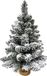 Sneeuwbedekte kerstboom, zeer realistisch, tafel, 60 cm, ruimtebesparend, grenen