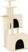 vidaXL Arbre à chat - 122 cm - Poteaux à gratter en sisal - Crème
