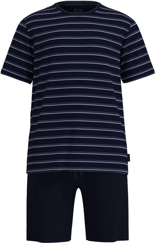 CECEBA Bamboo Heren Pyjama Korte Broek Blauw