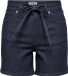 Only Onlgianna Mw Belted Shorts Azg Dnm 15340706 Dark Blue Denim/ Rinse Dames Maat - M