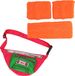 Merkloos Foute 80s/90s party verkleed accessoire set - neon oranje - jaren 80/90 thema feestje - 4-delig