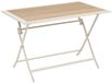Hespéride Opvouwbare tuintafel voor 4 personen van aluminium en glas met houtlook AZUA