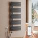 S'Afielina Sèche-serviette Électrique 800 W, 1320 X 500 Mm, Thermostat Wifi, Anthracite