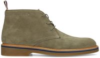 Manfield Heren Groene Suède Veterschoenen Maat 43