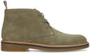 Manfield Heren Groene Suède Veterschoenen Maat 43