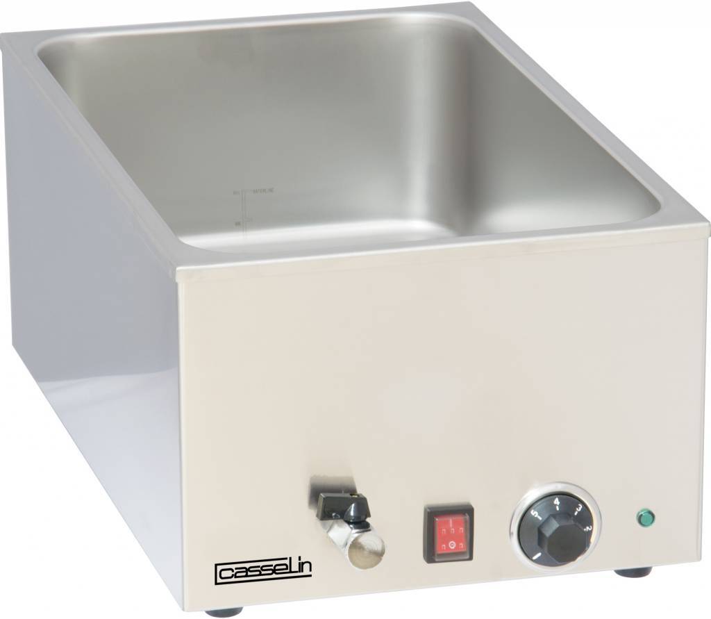 Casselin cbmv1b - Bain Marie met aftapkraan GN 1/1