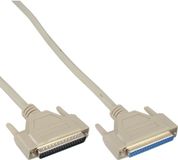 InLine® Seriële verlengkabel, 37-pins stekker / bus, 1:1 bezet, 1m