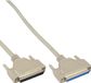 InLine® Seriële verlengkabel, 37-pins stekker / bus, 1:1 bezet, 1m