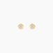 Barbro Boucles d'oreilles puces or jaune cristal