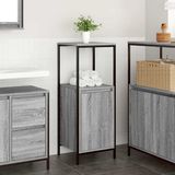 vidaXL meuble de salle de bain avec étagères 36x35x95 cm gris sonoma