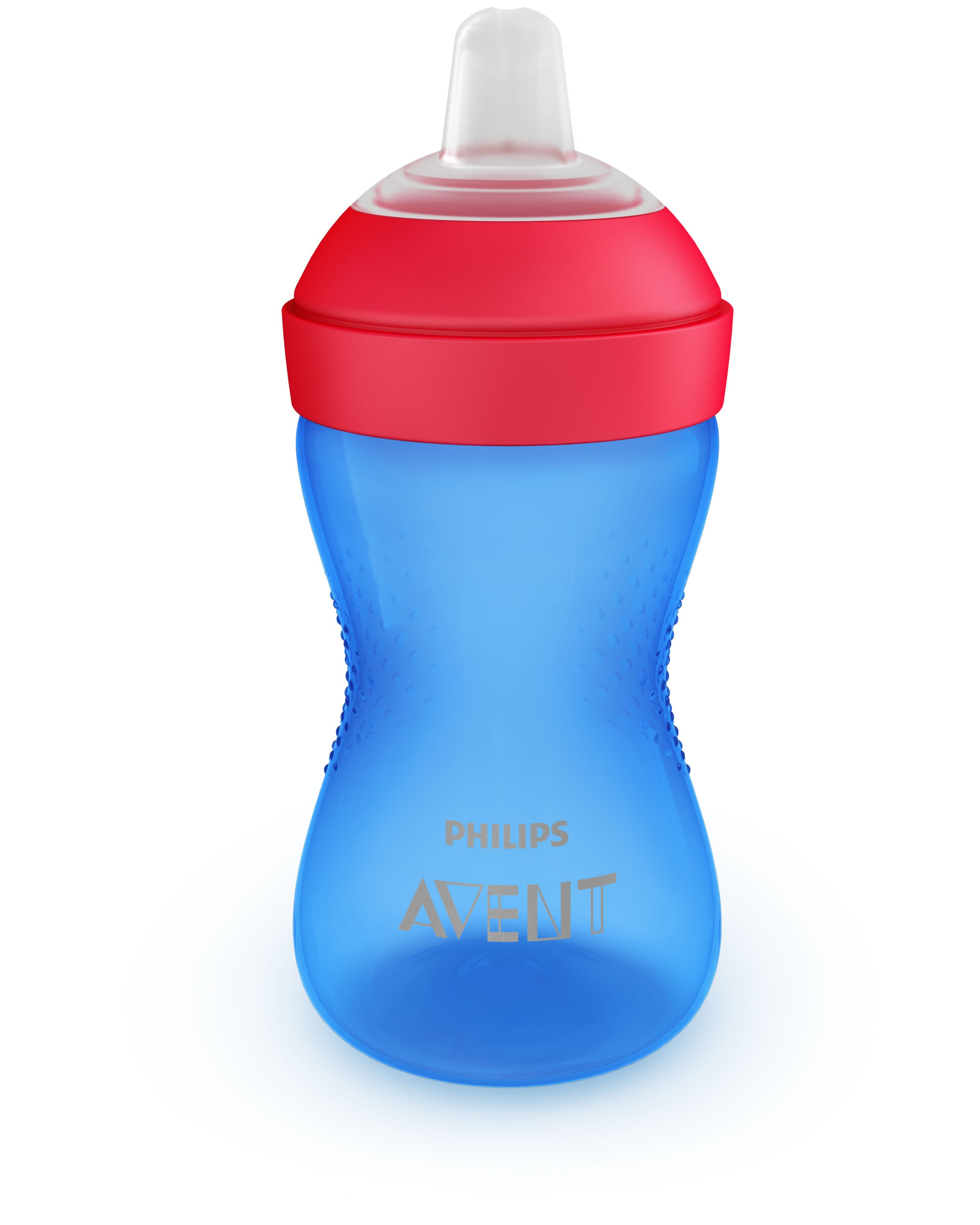 Philips Avent Zachte Bijtbestendige Tuitbeker - 300ml - Blauw/Rood - 9+ maanden