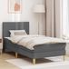 Maison Exclusive - Lit cadre avec matelas gris foncé 90 x 190 cm polyester