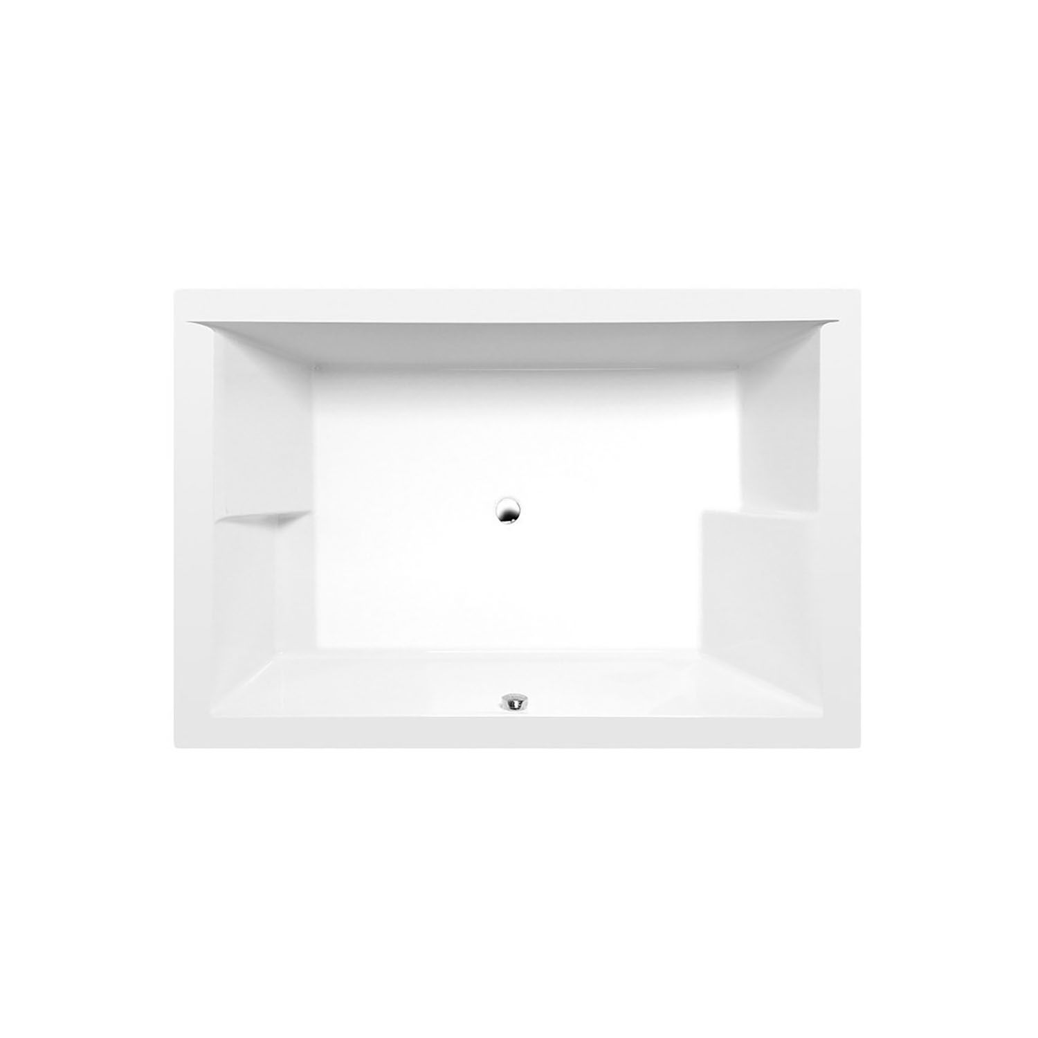 Polysan Dupla Asymmetrisch Bad - 180x120cm - Wit