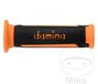 Domino poignée ouverte A350 Turismo noir orange pour moto