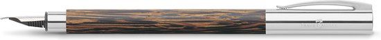 Faber-Castell Ambition Vulpen - Kokosnoot Hout - EF - Blauwe Inkt
