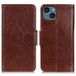 Étui Portefeuille iPhone 15 - Série Elegant - Marron