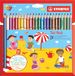 STABILO Trio Thick etui met 24 kleuren & puntenslijper