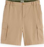 Scotch & Soda Heren Korte Broeken Katoen Linnen Regular Fit Casual Bruin S