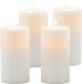 Merkloos Relaxdays Led kaarsen - set van 4 - Ø 8 cm - wit