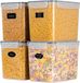 Boîtes de rangement sans marque avec couvercle, hermétiques, set de 4, sans BPA, muesli, boîtes de conservation et boîtes de conservation, boîtes de rangement pour céréales, farine, sucre, tous aliments secs