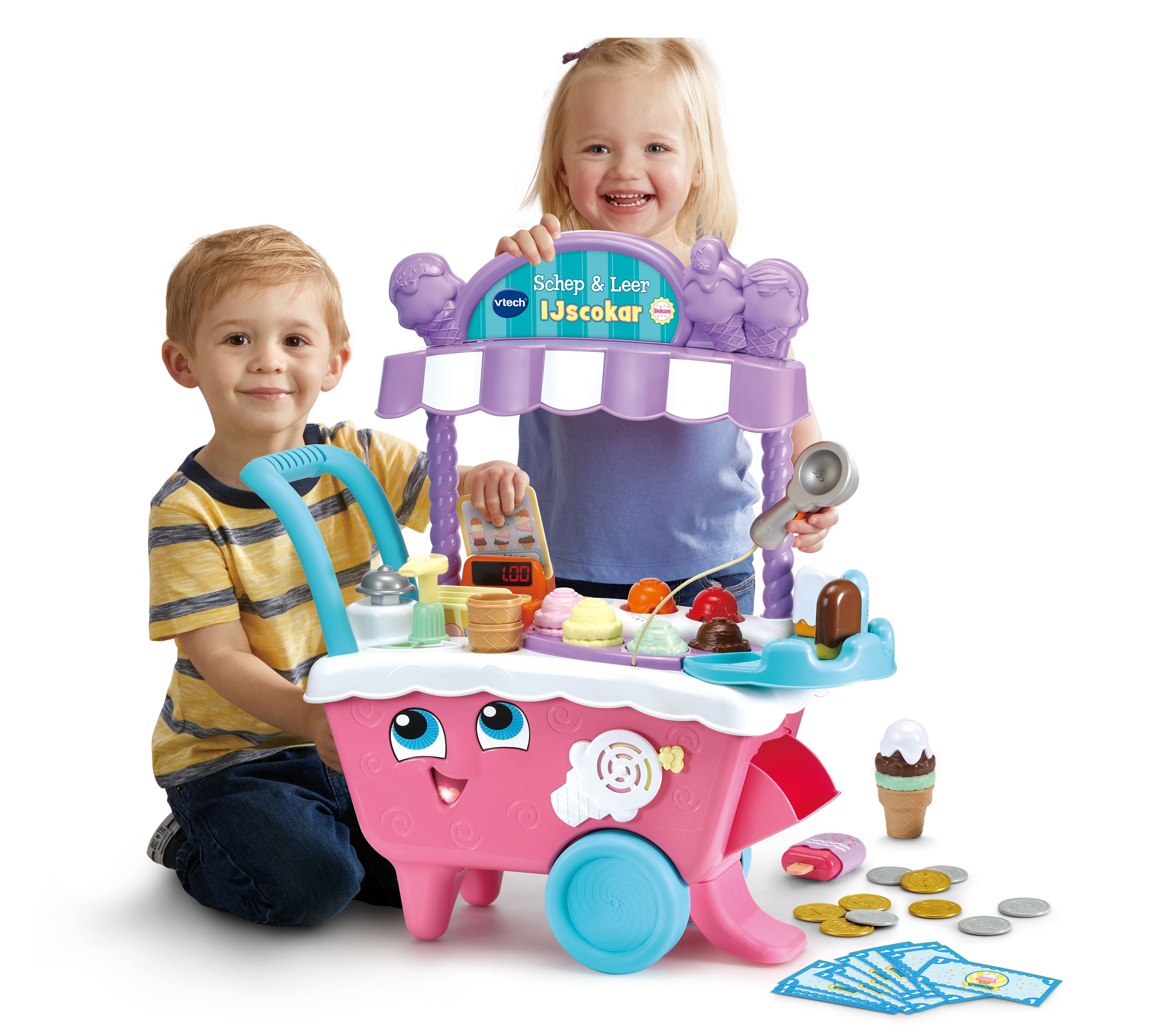 VTech Schep & Leer IJscokar Deluxe - Educatief Speelgoed voor Kinderen van 2-5 Jaar