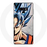 Maniacase Etui voor Samsung Galaxy Note 9 Anime Dragon Ball Goku Blauw Haar