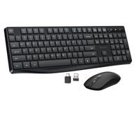 Gadgetplace Draadloos Toetsenbord met Muis Set - Qwerty - Zwart
