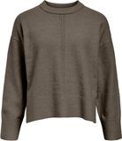 OBJECT COLLECTORS ITEM Object Trui Objjuno L/s Lo O-neck Knit Noos 23046885 Morel/melange Dames Maat - S