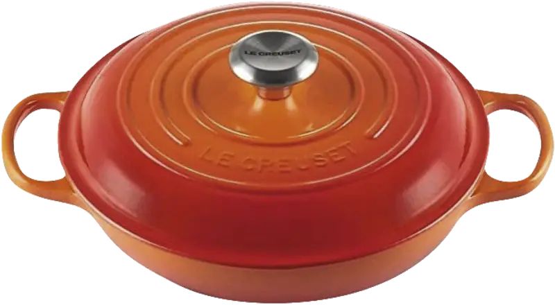 Le Creuset Braadpan Signature - Campagnard - Oranjerood - ø 30 cm / 3.5 liter
