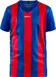 Craft Progress Stripe Shirt Korte Mouw Kinderen - Royal / Rood