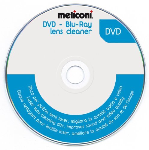 Meliconi DVD Blu-ray Lensreiniger Disc + 5.1 Audio System Check voor DVD-speler spelconsoles PC DVD
