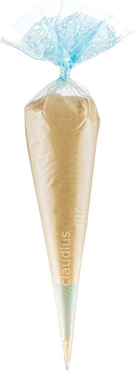 Claudius Cosmetics B.V. Scrubzout Amandel - 500 gram in puntzak blauw - set van 6 stuks