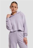 Urban Classics Oversized Light Terry Crop Hoodie Lila M