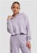 Urban Classics Oversized Light Terry Crop Hoodie Lila M