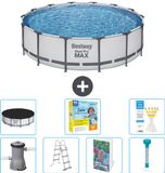 Bestway Rond Steel Pro MAX Zwembad - 427 x 107 cm - Grijs
