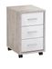 FMD Diego 2, Hout, Zand Eik/hoog Glans-Wit, 35x42x59 cm